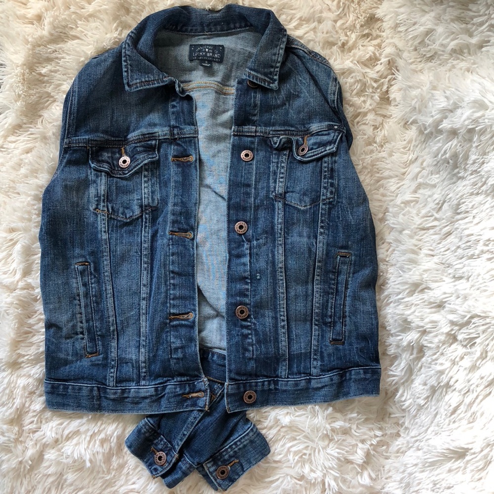 Lucky Brand Tomboy Trucker Denim Jacket